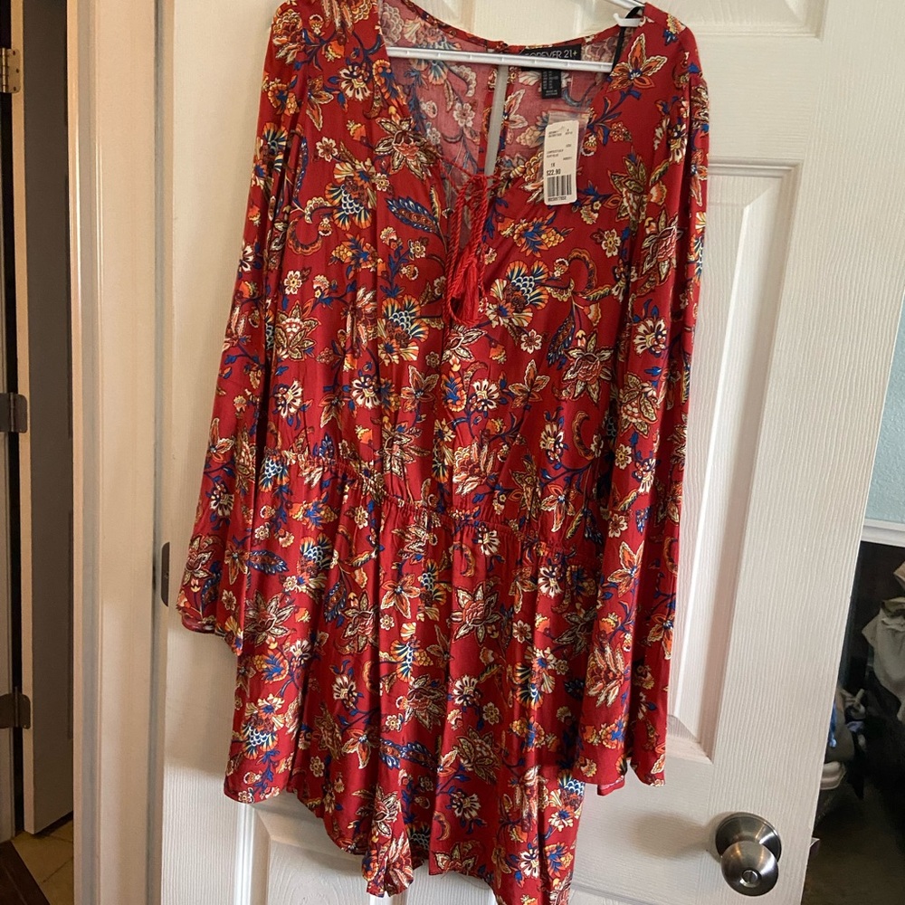 Forever 21 floral romper